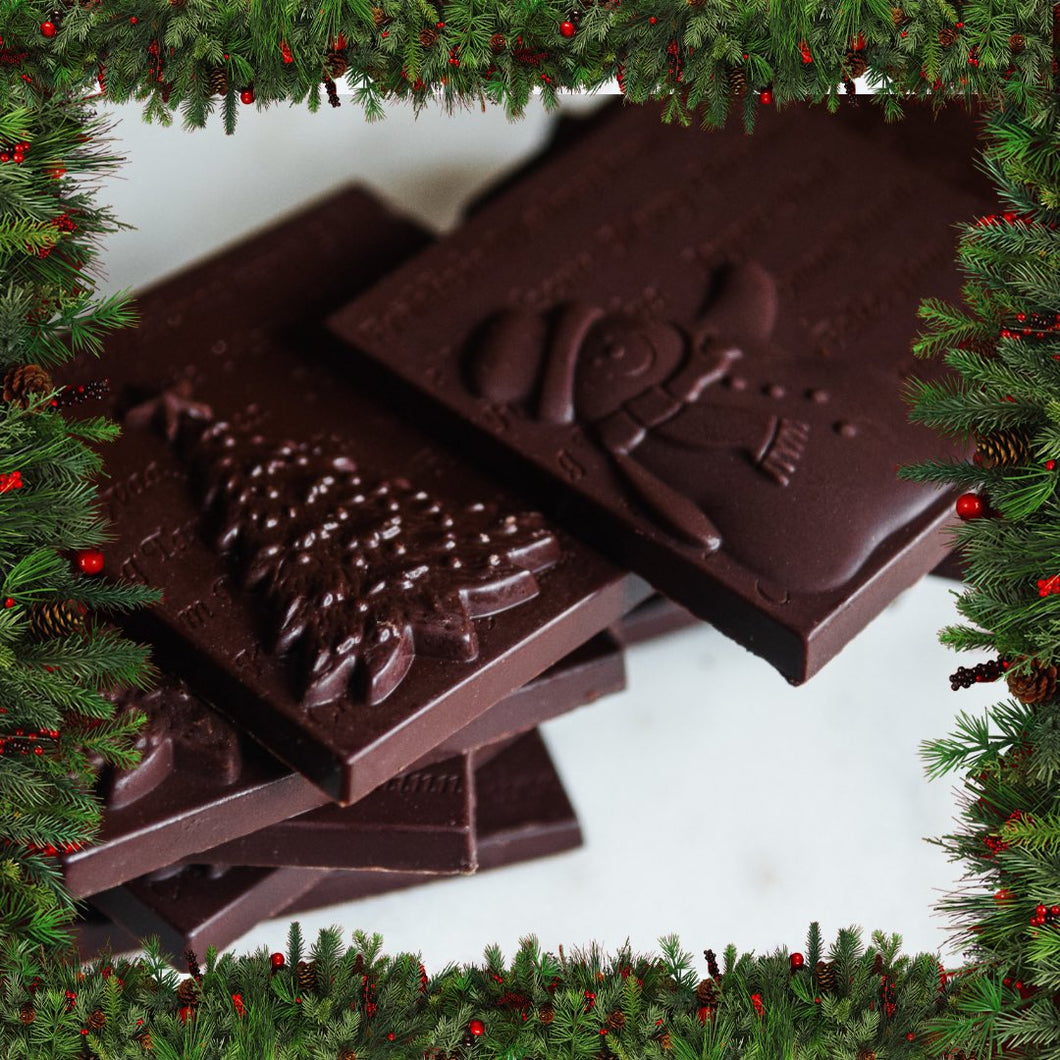 Christmas Squares Organic Dark Chocolate - 60%